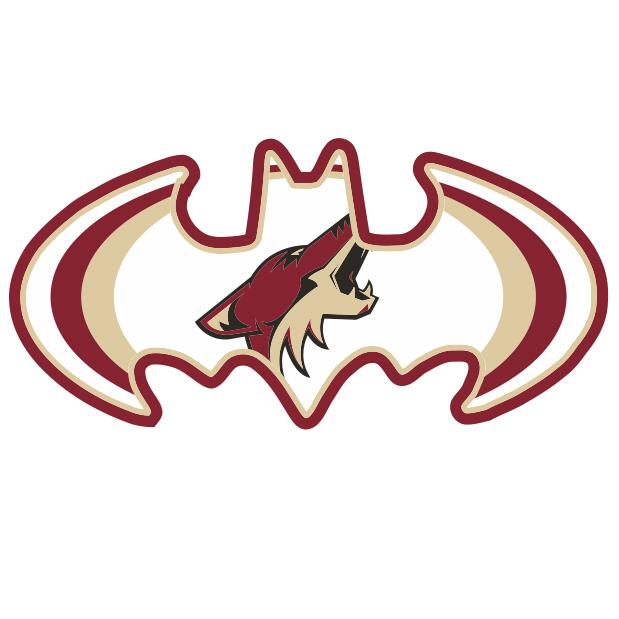 Arizona Coyotes Batman Logo DIY iron on transfer (heat transfer)